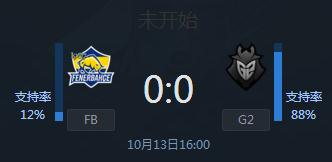 LOLS7小组赛第二轮FB vs G2赛事直播 生死之战