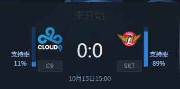 LOLS7小组赛第二轮C9 vs SKT赛事直播 C9大战SKT