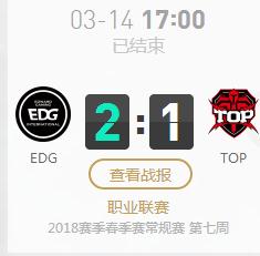 2018lpl春季赛EDG vs TOP比赛视频回顾 EDG双核爆炸