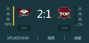 lpl2018春季赛JDG vs TOP视频回放