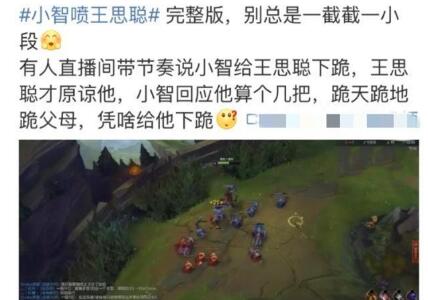 小智diss王思聪是什么梗 小智diss王思聪火了!